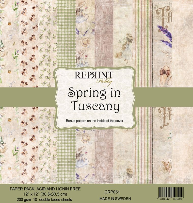 Reprint Hobby Paperpack 12 x 12 - Spring in Tuscany Collection