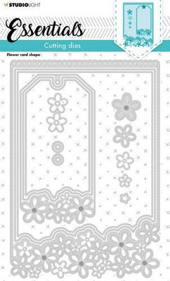 Studio Light Cutting Die Essentials nr 181 - Flower Card Shape