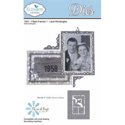 Elizabeth Craft Designs Dies - Fitted Frames 1 - Lace Rectangles