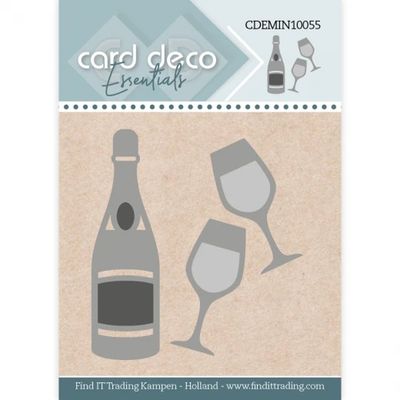 Card Deco Essentials Dies Mini - Bottle & Glass