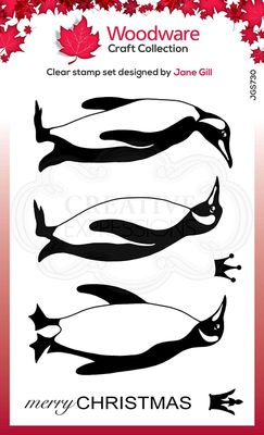 Woodware Clearstamp - King Penguins