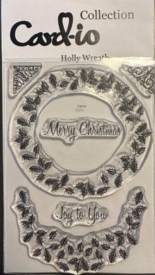 Card-io Collection Clearstamp - Holly Wreath