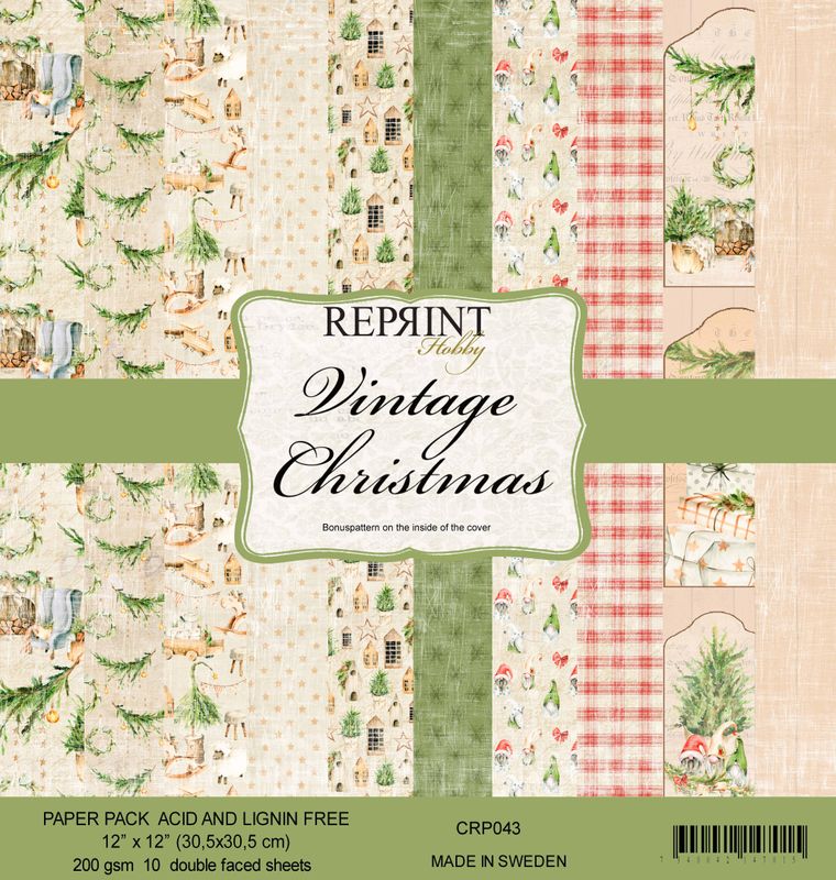 Reprint Hobby Paperpack 12 x 12 - Vintage Christmas Collection