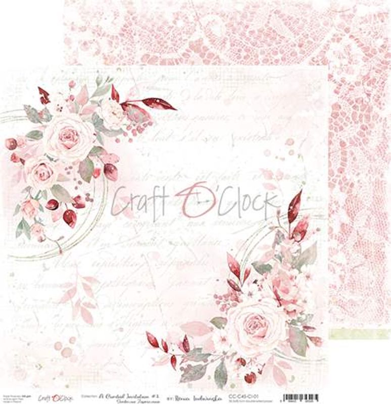 Craft O'Clock - Paper Collection Set 12"*12" A Cordinal Invitation
