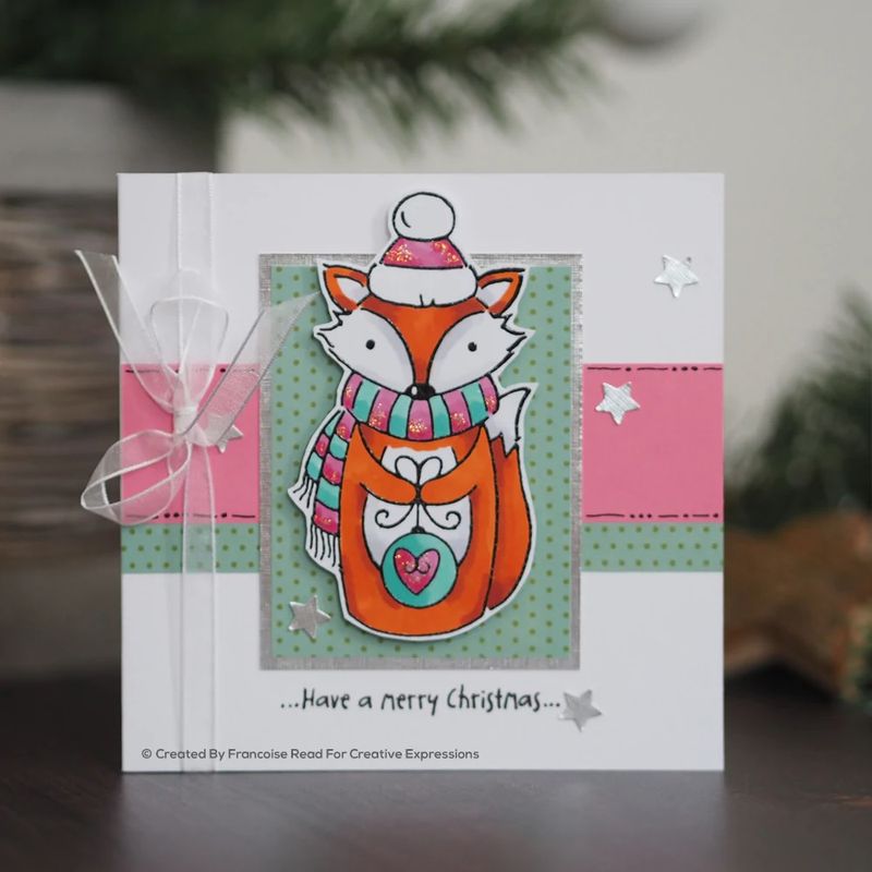 Woodware Clearstamp - Foxy Christmas