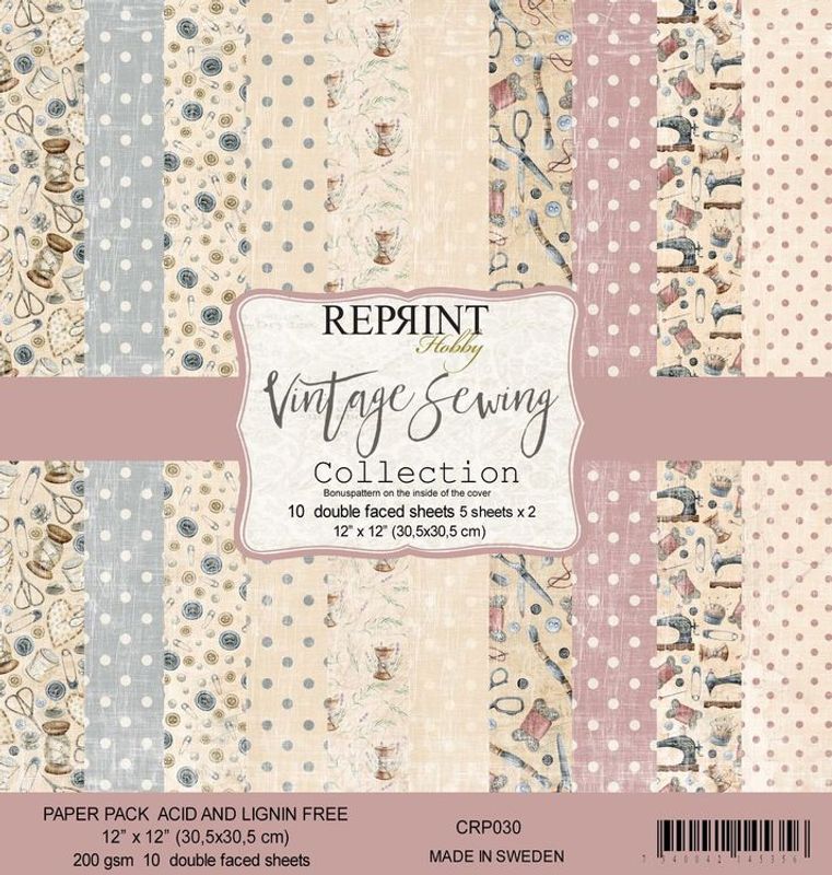 Reprint Hobby Paperpack 12 x 12 - Vintage Sewing Collection