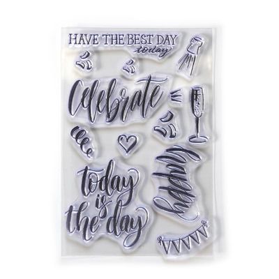 Elizabeth Craft Designs Clearstamps - Celebrate