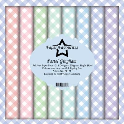 Paper Favourites - Pastel Gingham Paperpack 6' x 6'