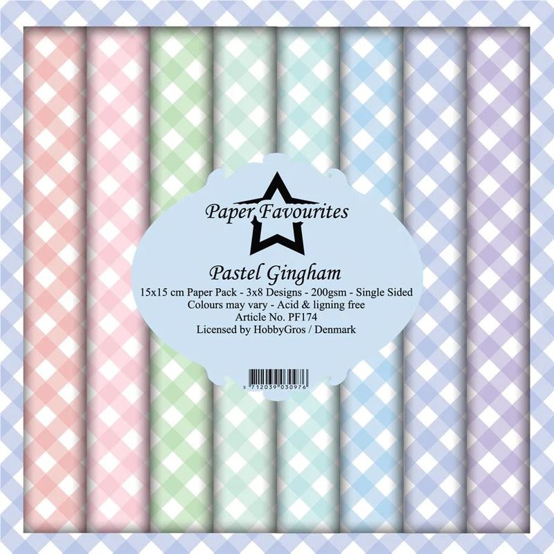 Paper Favourites - Pastel Gingham Paperpack 6' x 6'