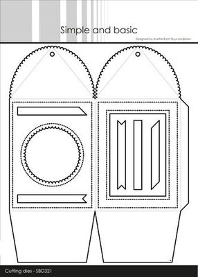 Simple and Basic Scalloped Giftbox High Cutting Dies