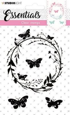 Studio Light Clearstamps - Butterfly Wreath