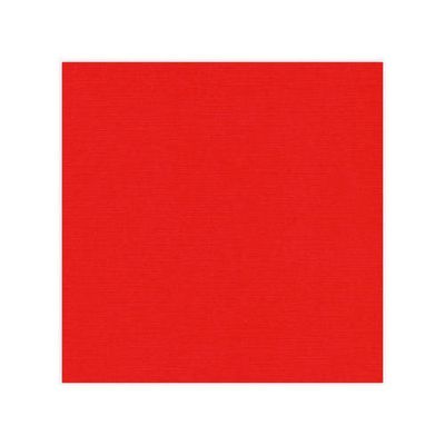 Linnen Cardstock - 30.5 x 30.5 - Red
