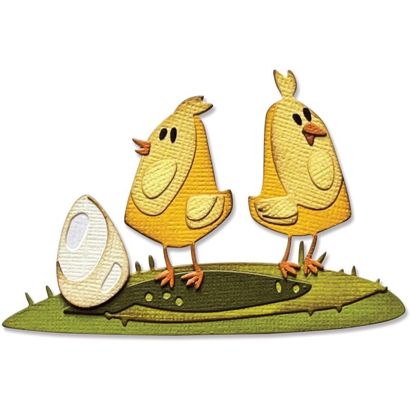 Sizzix/Tim Holtz Thinlits Die ”Papercut Chicks, Colorize”