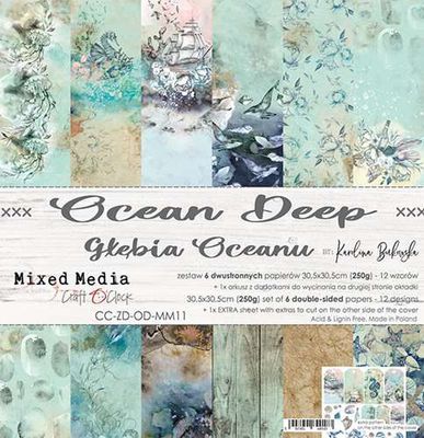 Craft O'Clock - Paper Collection Set 12"*12" Ocean Deep