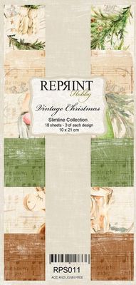 Vintage Christmas Slimline Collection Paperpack