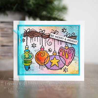 Woodware Clearstamp - Frosted Baubles