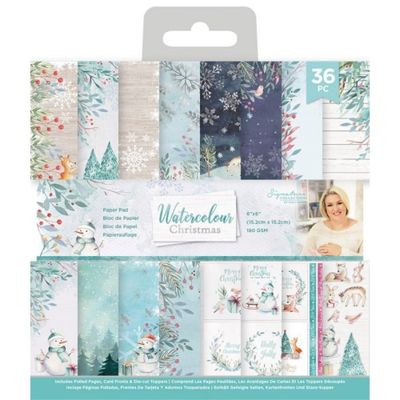 Crafter's Companion - Watercolour Christmas 6x6 Inch Paper Pad