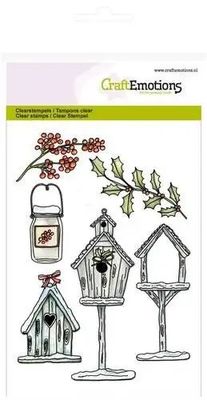CraftEmotions Clearstamps A6 - Birdhouses