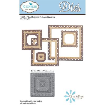 Elizabeth Craft Designs Dies - Fitted Frames 2 - Lace Squares