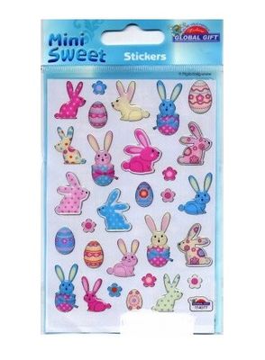 Global Gift Stickers - Mini Sweet - Påskharar