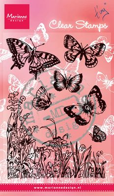 Marianne Design Clearstamp - Tiny's Butterflies