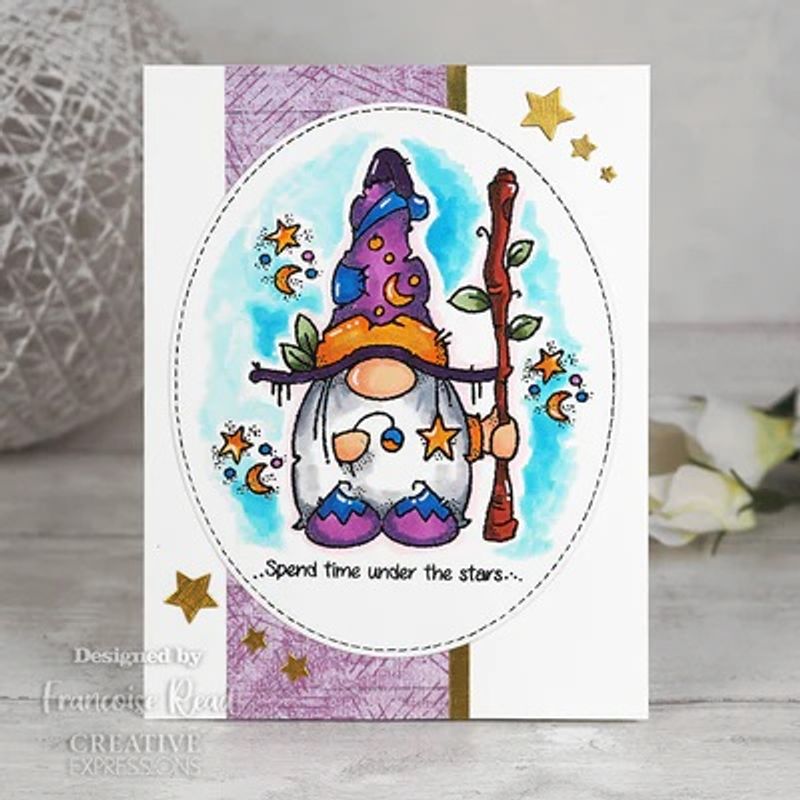 Woodware Clearstamp - Celestial Wizard
