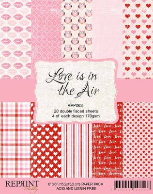 Reprint Paperpad 6' x 6' - Love is in the Air
