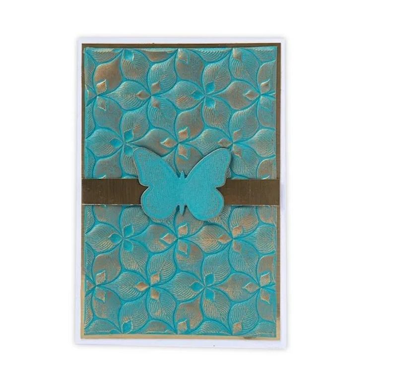 Sizzix 3-D Textured Impressions Embossing Folder - "Organic Petals"