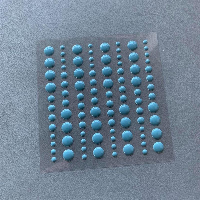 Simple and Basic Enamel Dots ”Aqua”