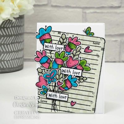 Woodware Clearstamp - Scrap Note Book Page