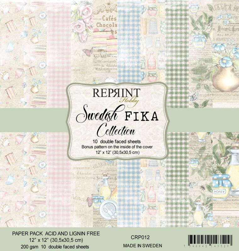 Reprint Hobby Paperpack 12 x 12 - Swedish Fika Collection