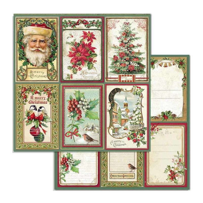 Stamperia Classic Christmas 6x6 Inch Paper Pack