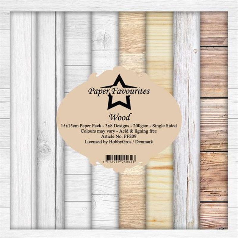 Paper Favourites - Wood Paperpack 6' x 6'