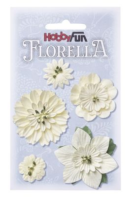 HobbyFun Florella Blommor - Creme