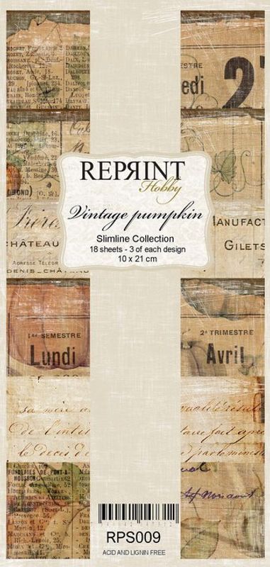 Vintage Pumpkin Slimline Collection Paperpack