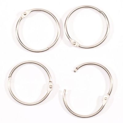 Vaessen Creative Book binding rings 38 mm - Silverfärgade