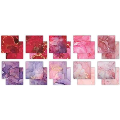 Craft Consortium Essential Craft Papers Paperpad Ink Drops Rose 12 x 12