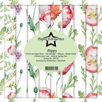 Paper Favourites - Poppy Paperpack 6' x 6'