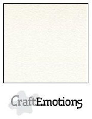 CraftEmotions velvet structure cardboard 10-pack White 30,5x30,5cm