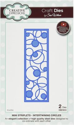 Creative Expressions Craft Dies by Sue Wilson - Mini Striplets - Intertwining Circles