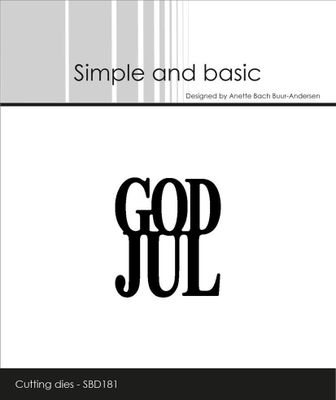 Simple and Basic die "God Jul"
