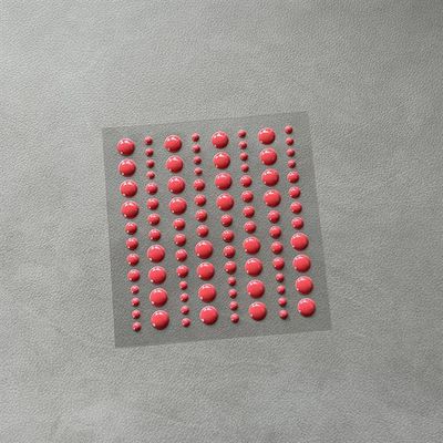 Simple and Basic Enamel Dots ”Calm Red”