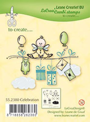 Leane Creatief BV Clearstamps - Celebration