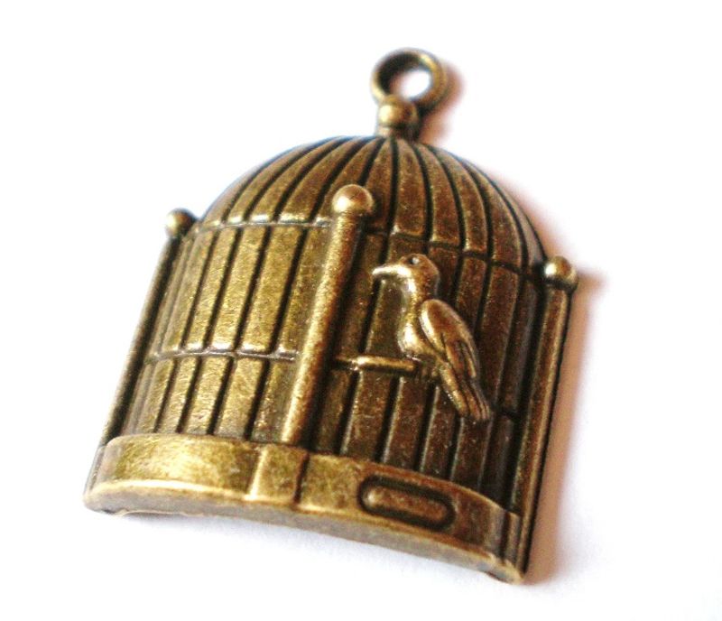 Charms Birdcage Bronze