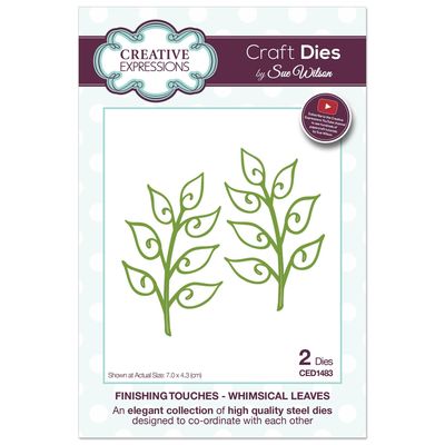 Creative Expressions Craft Dies by Sue Wilson - Finishing Touches - Whimsical Leaves