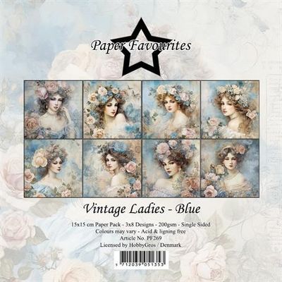 Paper Favourites Paper Pack "Vintage Ladies - Blue"