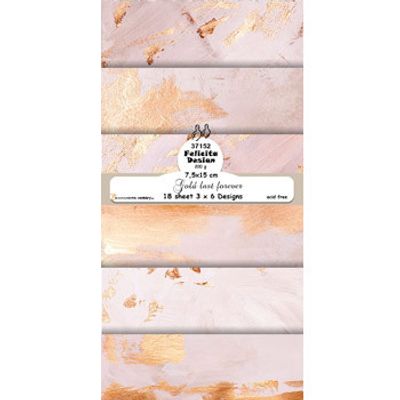 Felicita Design Paperpad Mini Slimcard 7,5x15 cm - Gold last forever