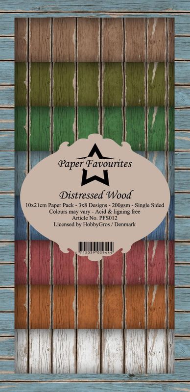 Paper Favourites - Slim Card - Distressed Wood
