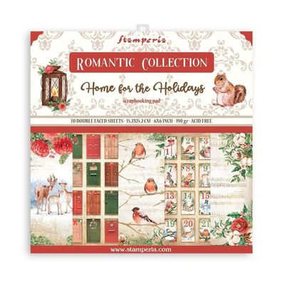 Stamperia Romantic Home for the Holidays 6x6 Inch Paper Pack