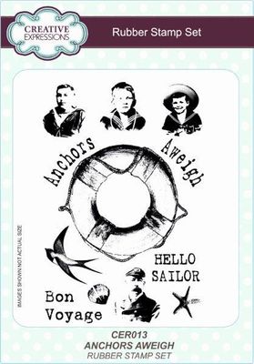 Creative Expressions Rubber Stamp Set - Anchors Aweigh